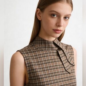 Plaid Sleeveless Top